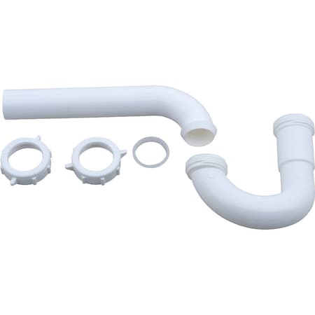 All-Source 1-1/4 In. White Plastic P-Trap 495026